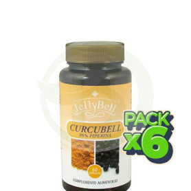 Pack 6x Curcubell 60 Cápsulas Jellybell