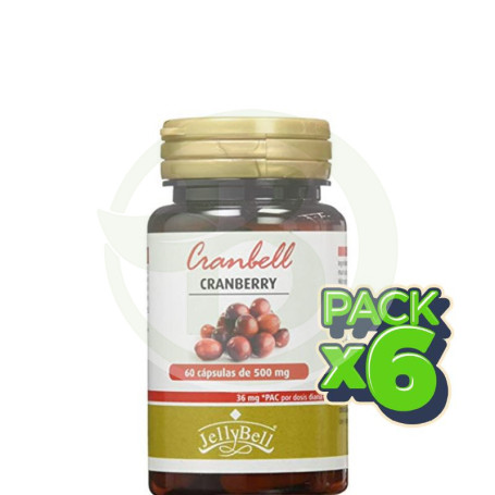 Pack 6x Cranbell 60 Cápsulas Jellybell