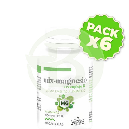 Pack 6x Mix-Magnesio 60 Cápsulas Jellybell