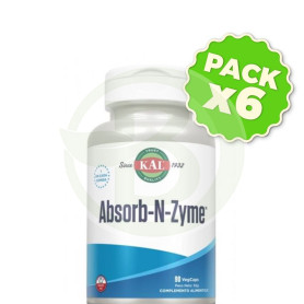 Pack 6x Absorb-N. Zyme 90 Capsulas Kal