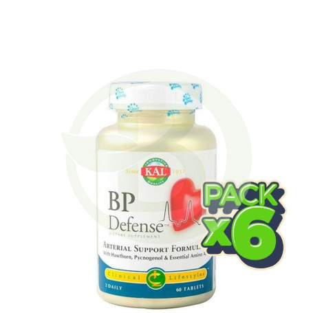 Pack 6x BP Defense 60 Comprimidos Kal
