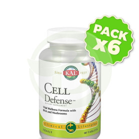Pack 6x Cell Defense 60 Comprimidos Kal