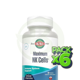 Pack 6x Maximum Nk Cell 60 Cápsulas Kal