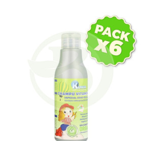Pack 6x Champú Vitaminado Especial Edad Escolar 250Ml. Kunda