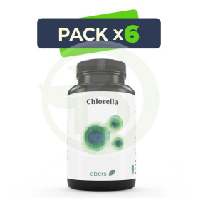Pack 6x Chlorella 400 Mg 90 Comp Ebers