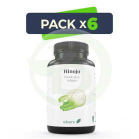 Pack 6x Hinojo 400 Mg 60 Comp Ebers