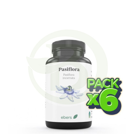 Pack 6x Pasiflora 500 Mg 60 Comp Ebers