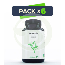 Pack 6x Te Verde 400 Mg 60 Cáps Ebers