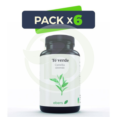 Pack 6x Te Verde 400 Mg 60 Cáps Ebers