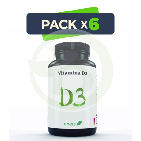 Pack 6x Vitamina D3 1000 Ui 60 Comp Ebers