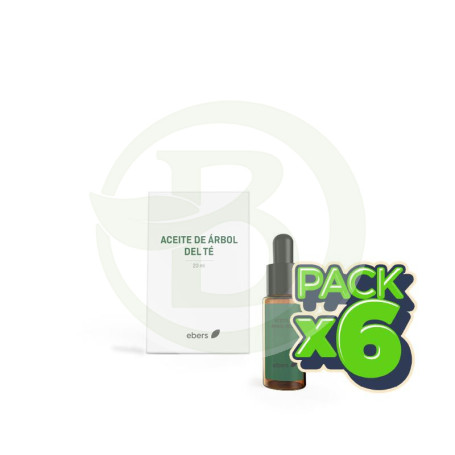 Pack 6x Aceite De Arbol del Te 20 Ml (Gotero) Ebers