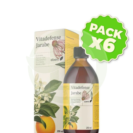Pack 6x Vitadefense Jarabe 250 Ml Ebers