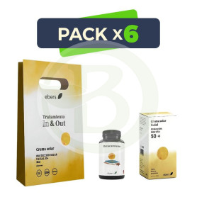 Pack 6x Estuche Proteccion Solar In & Out 60 Perlas+50Ml Ebers