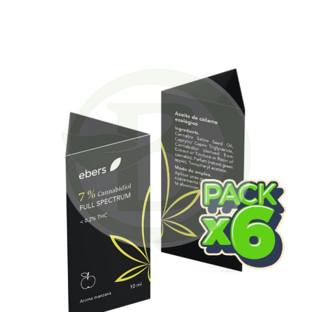 Pack 6x Aceite De Cbd Full Spectrum 7% 10Ml Ebers
