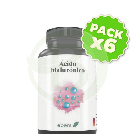 Pack 6x Ácido Hialuronico 50Mg 60 Comprimidos Ebers