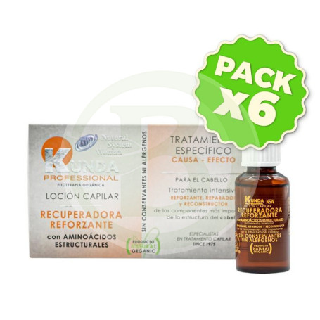 Pack 6x Locion Recuperadora Reforzante 4X25 Ml Natural System Woman