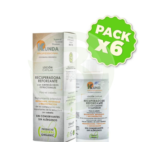 Pack 6x Locion Recuperadora Reforzante 125 Ml Natural System Woman