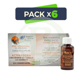 Pack 6x Locion Activadora Crecimiento 4X25 Ml Natural System Woman