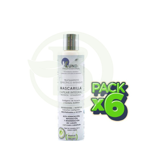Pack 6x Mascarilla Capilar Integral 200 Ml Natural System Woman