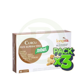 Pack 3x Curcu Flex Superactive 48 Comprimidos Santiveri