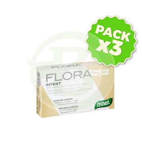 Pack 3x Florase Intest 40 Cápsulas Santiveri