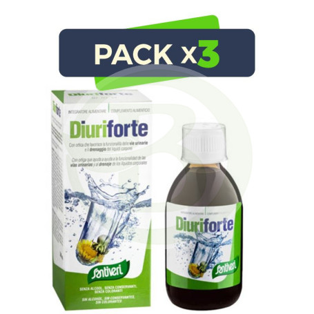 Pack 3x Jarabe Diuriforte 240Ml. Santiveri