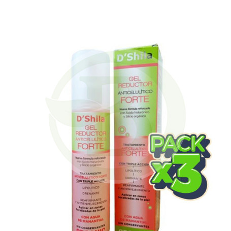 Pack 3x Gel Reductor Anticelulítico Forte 200Ml. Shila