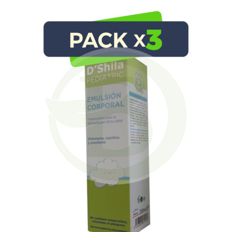 Pack 3x Emulsión Corporal Pediatric 200Ml. Shila