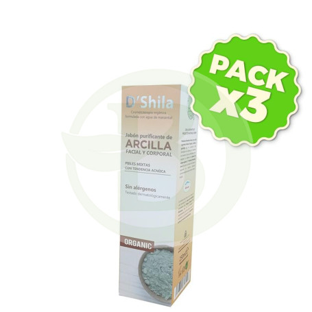 Pack 3x Jabón de Arcilla 250Ml. Shila