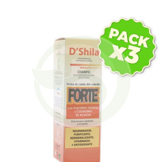 Pack 3x Champú Alta Densidad Forte 125Ml. Shila
