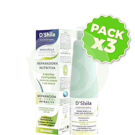Pack 3x Mascarilla Integral Reparadora Nutritiva 300Ml Shila