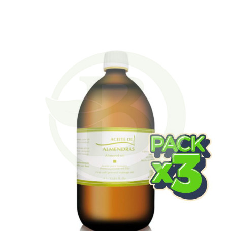 Pack 3x Aceite De Almendras 1Lt. Tegor