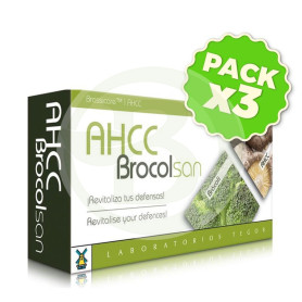 Pack 3x AHCC Brocolsan 60 Cápsulas Tegor