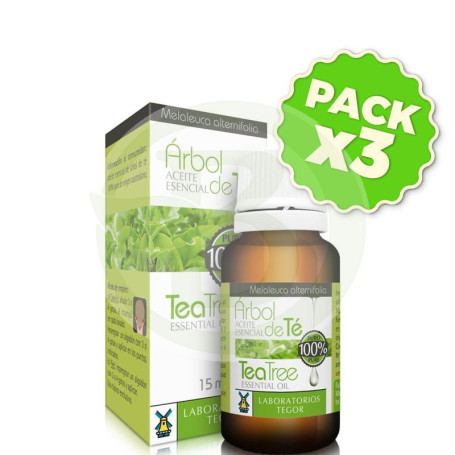 Pack 3x Aceite de Árbol del Té 15Ml. Tegor