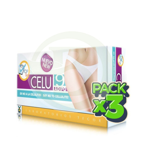 Pack 3x Celu 9 Adipo 45 Cápsulas Tegor