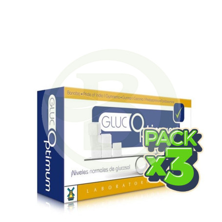 Pack 3x Glucoptimum 60 Cápsulas Tegor
