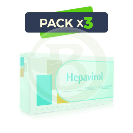 Pack 3x Hepavirol 60 Cápsulas Tegor