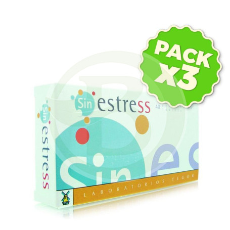 Pack 3x Sinestress 30 Cápsulas Tegor