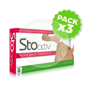 Pack 3x Stoactiv 40 Cápsulas Tegor