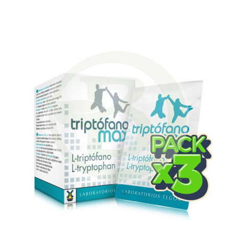 Pack 3x Triptófano Max 14 Sobres Tegor