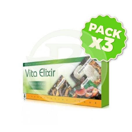 Pack 3x Vitaelixir 20 Viales Tegor
