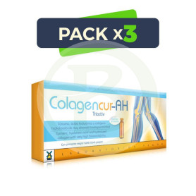 Pack 3x Colagen Cur Ah 20 Viales Tegor