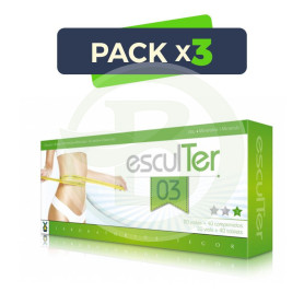 Pack 3x Esculter 3 Forte 20 Viales y 40 Comprimidos Tegor
