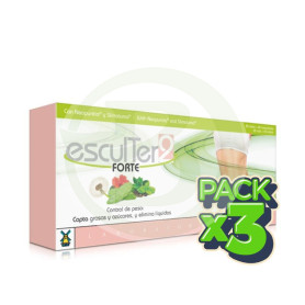 Pack 3x Esculter 2 Forte 20 Viales +40 Comp. Tegor