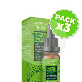 Pack 3x Cannabidol Aceite 15% 10Ml Tegor