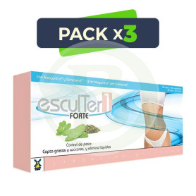 Pack 3x Esculter Forte 1 20 Viales + 40 Comprimidos Tegor