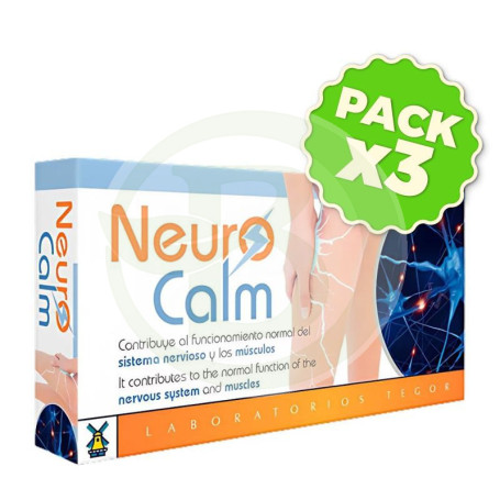 Pack 3x Neuro Calm 30 Comprimidos Infusionables Tegor