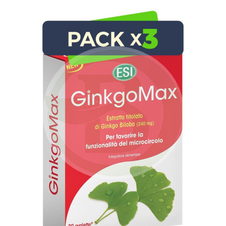 Pack 3x Ginkgomax 30 Tabletas ESI