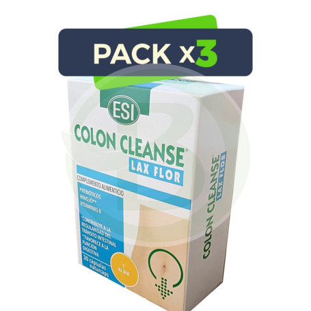 Pack 3x Colon Cleanse Flor 30 Cápsulas ESI - Trepat Diet
