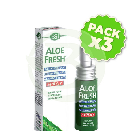 Pack 3x Aloefresh Aliento Fresco Spray 15Ml. Esi
